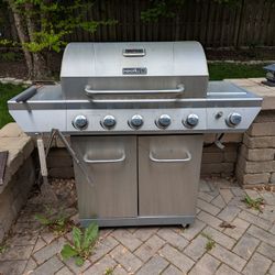 Stainless Steel Nexgrill 6-Burner Gas Grill with Side Burner