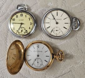 Lot of 3 Antique Pocket Watches from Family Estate (Elgin & Illinois)