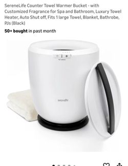 New counter towel warmer bucket