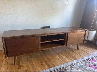 Article Seno 63" Low Media Unit - Walnut