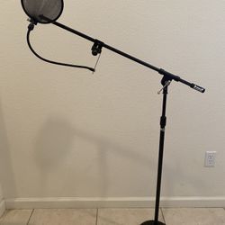 Microphone Stand KMD Metal Base Adjustable Height