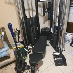 Inspire Ftx Home Gym With Bench , Quipped With 2 ×165 Lbs Of Weights(330 Lbs.)Stacks 165Used