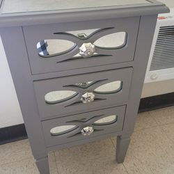 Mirror dresser mirrors on each side and top
