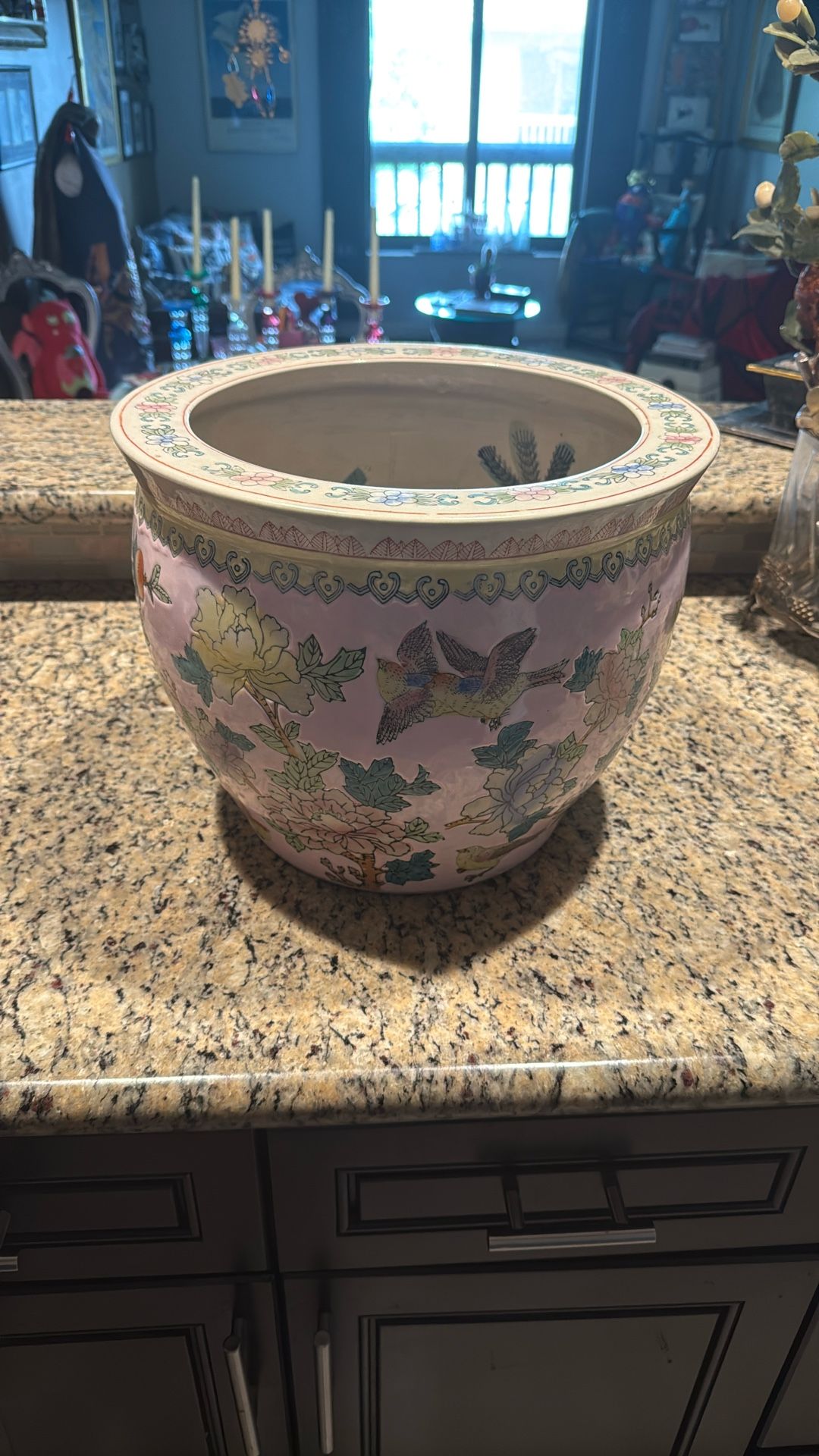Oriental Fish Bowl planter.
