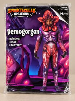 Demogorgon Halloween Costume – Kids Size Medium (8–10).