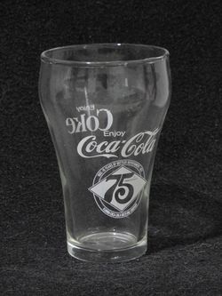 75th Anniversary Coca-Cola Glass