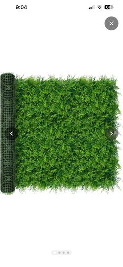 Wall Backdrop: 80"x120"（67 SQFT） UV-Anti Artificial Green Boxwood Panel for Patio Balcony Privacy & Ivy Fence Covering Privacy, Garden, Backyard Wall 