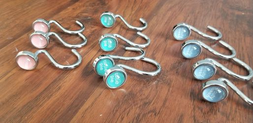 Shower curtain hooks