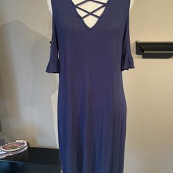 Blue casual Dress