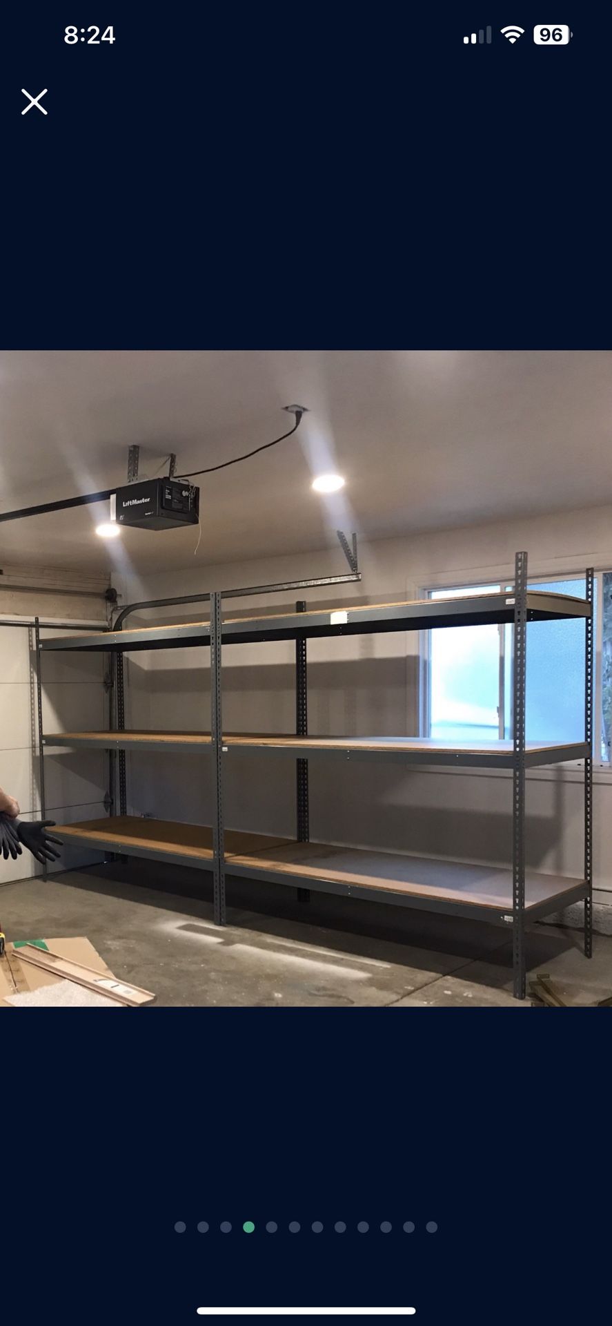 Uline heavy duty industrial shelf warehouse shelves garage storage rack 36x72x72'' - 6 levels