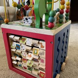 Kids Wooden Activity Box