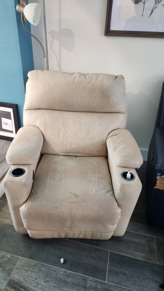 Free White Recliner Sofa