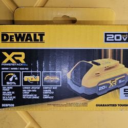 DEWALT
20V MAX XR POWERSTACK Lithium-Ion 5.0Ah Battery XR 5ah BATTERIES 