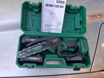 21 volt cordless chainsaw 6"