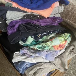 Box of girls clothes
