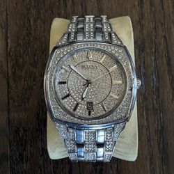 Bulova Phantom Crystal Men's Watch 96B296 Read Description