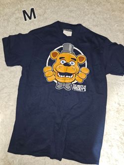 Men's Five Nights at Freddy's Freddy Fazbear Face and Hands navy t-shirt size medium