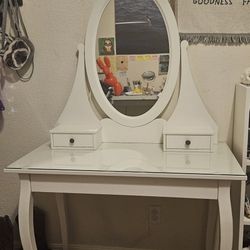 White Vanity Table