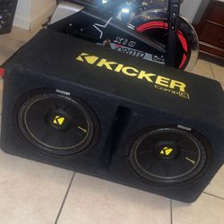 Kicker 44DCWC122 12" 1200W Car Audio Subwoofer Enclosure+Mono Amplifier+Amp