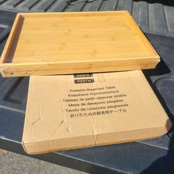 Blonde Foldable Breakfast Table