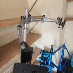 Heavy Duty Adjustable Dual Monitor Arms