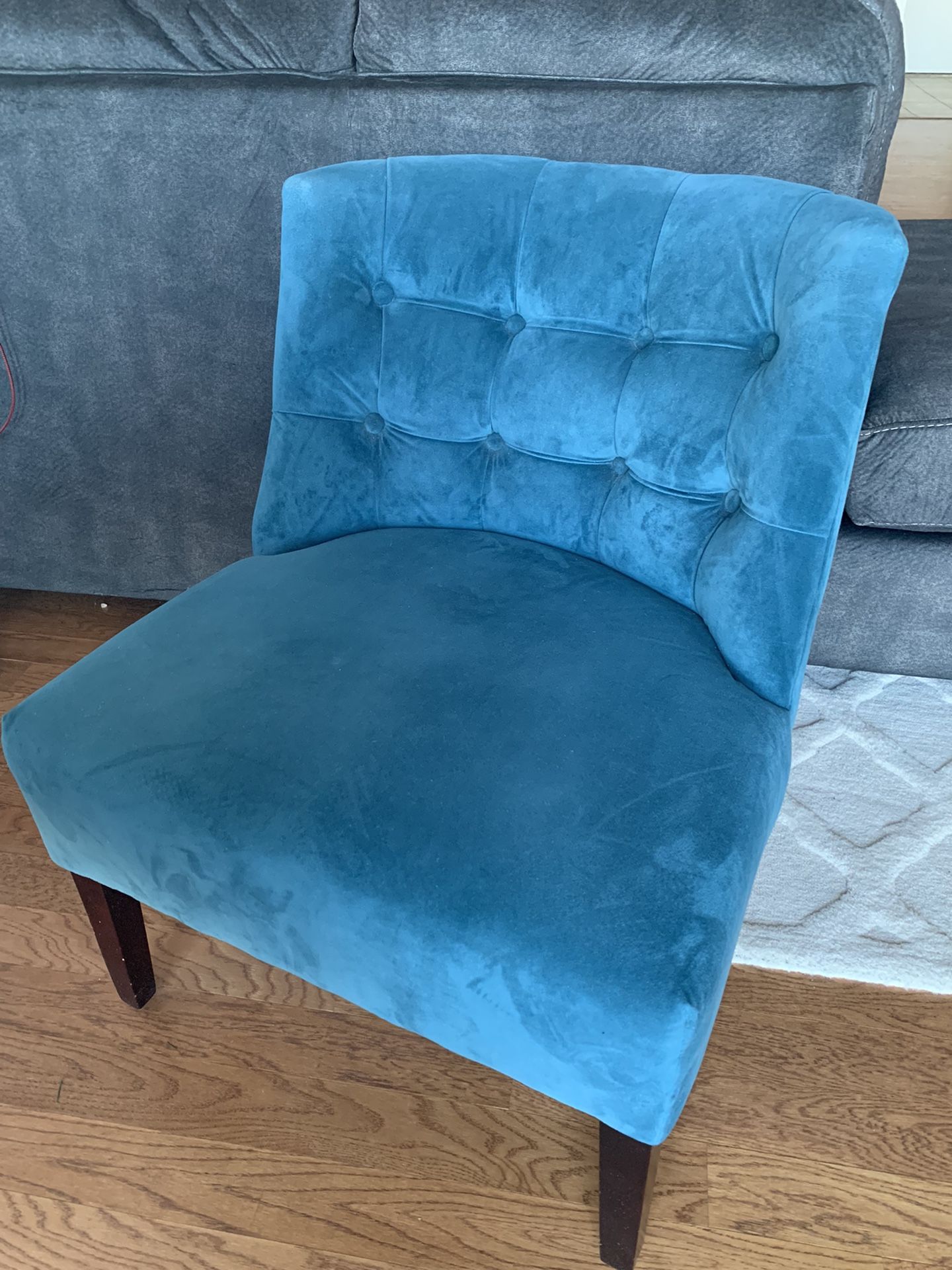 Beautiful Peacock Blue Accent Chair - World Market