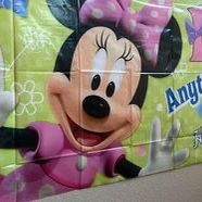birthday banner poster minnie mouse 60x30
