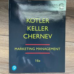 Marketing Management 16 Edition