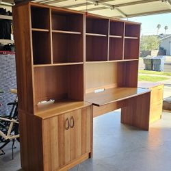 Office Desk, Hutch and Cabinets