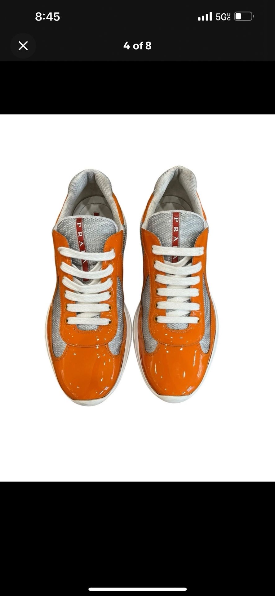 Orange Prada Size 11