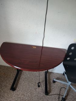 Desk and chair