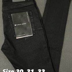 Black Limited Edition Purple Brand Jeans Size 30, 31, 33