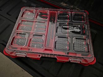 Milwaukee SHOCKWAVE Impact-Duty 1/2 in. Drive Metric and SAE Deep Well Impact PACKOUT Socket Set (31-Piece)