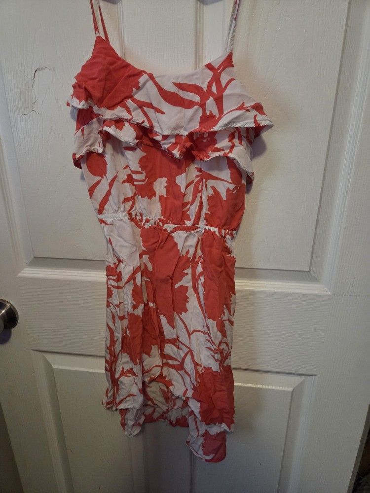 Papaya Floral Ruffle Mini Dress Size S