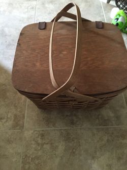 Longberger picnic basket