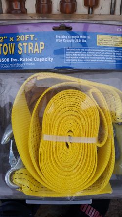 2 × 20 ft tow Strap