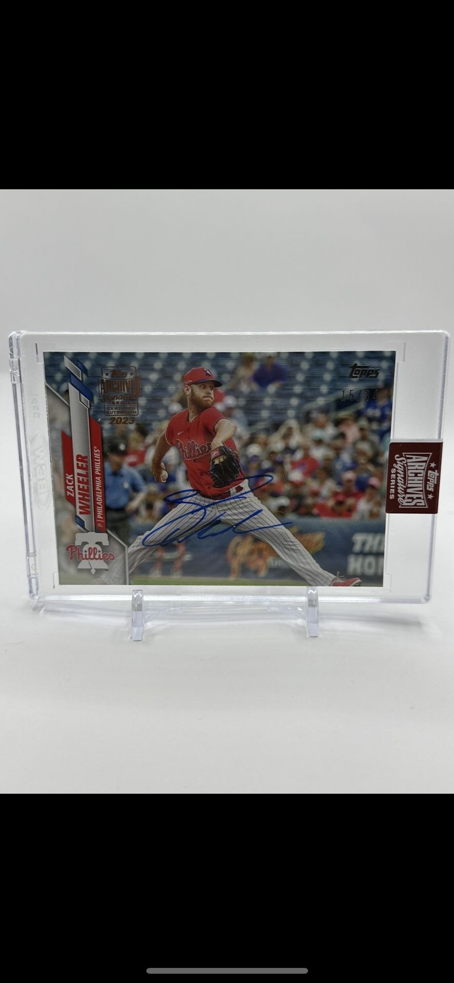 2023 Topps Archives Signature Series Baseball Zack Wheeler AUTO PHILLIES 15/34