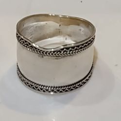 Authentic Sterling Silver Ring  Size 11.  