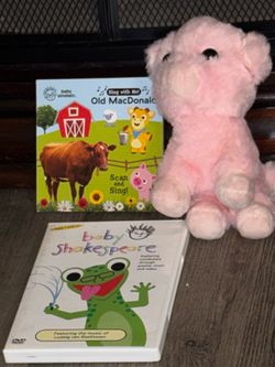 Baby bundle: book, dvd, and plush
