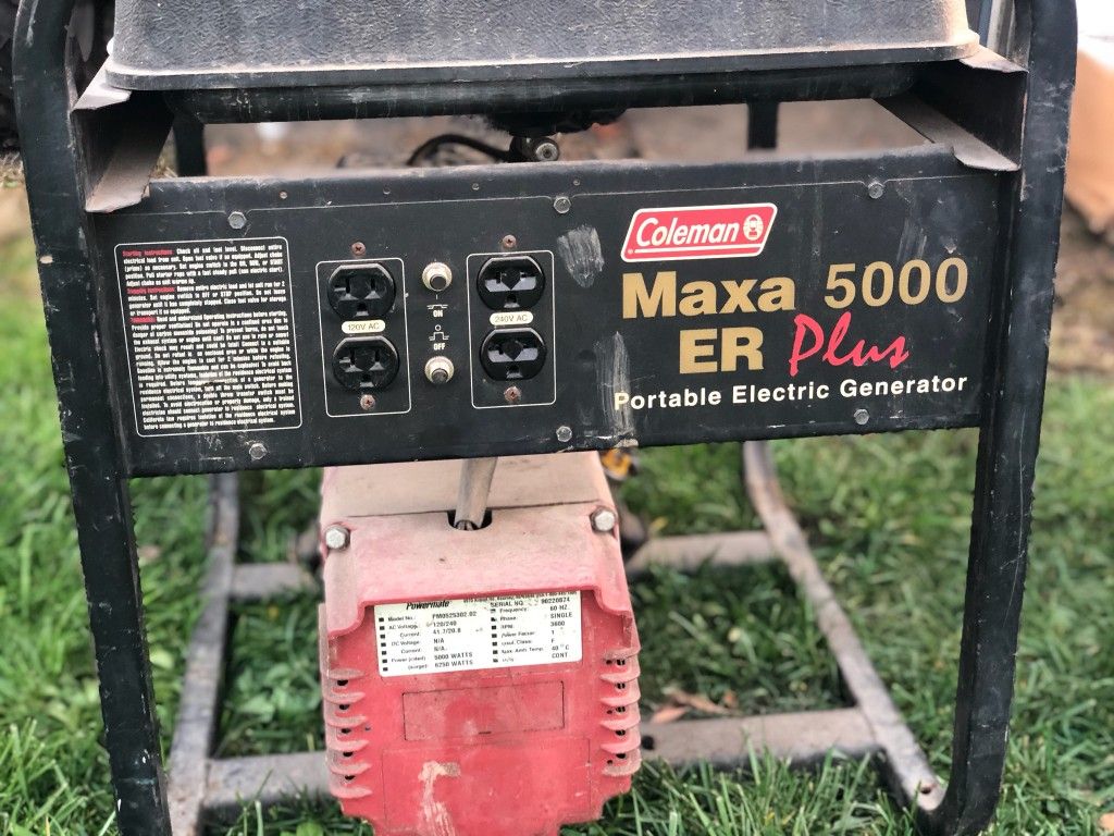 COLEMAN GENERATOR 5000 WATTS