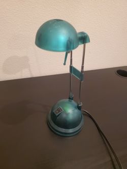 IKEA Espressivo 77 desk lamp light vintage clear translucent teal