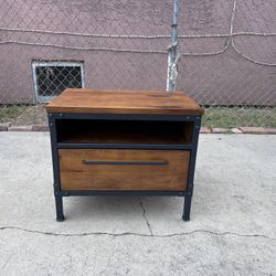 Scandinvian Rustic Nightstand Bedside Table End Table.
