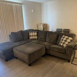 Gray Couch L Shaped Couch 
