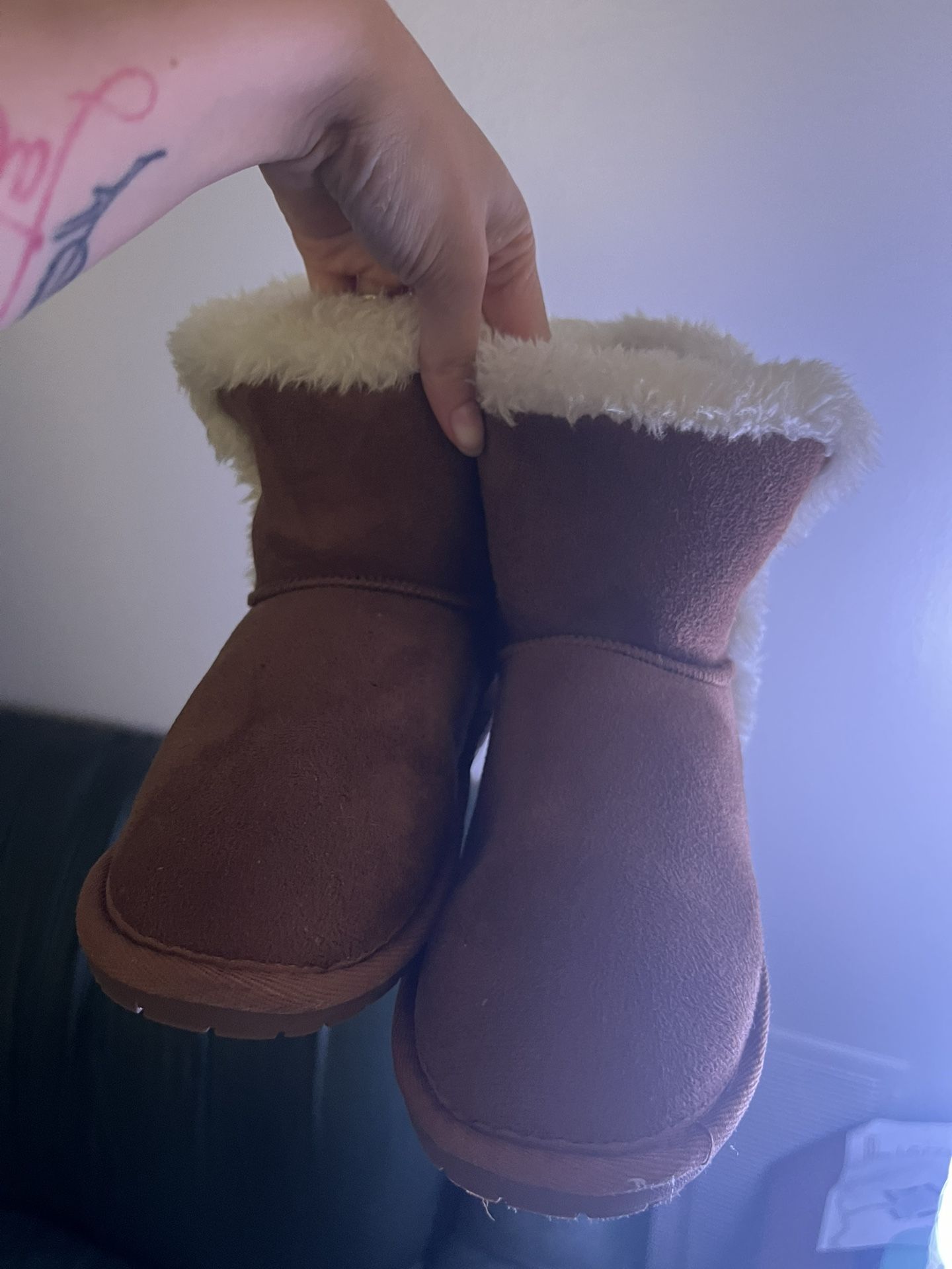Brown Fur Boots