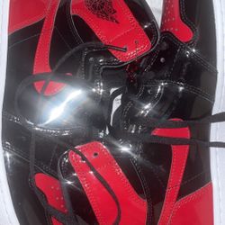 Brand New Air Jordan  Retro 1 High Og Patent  Bred 