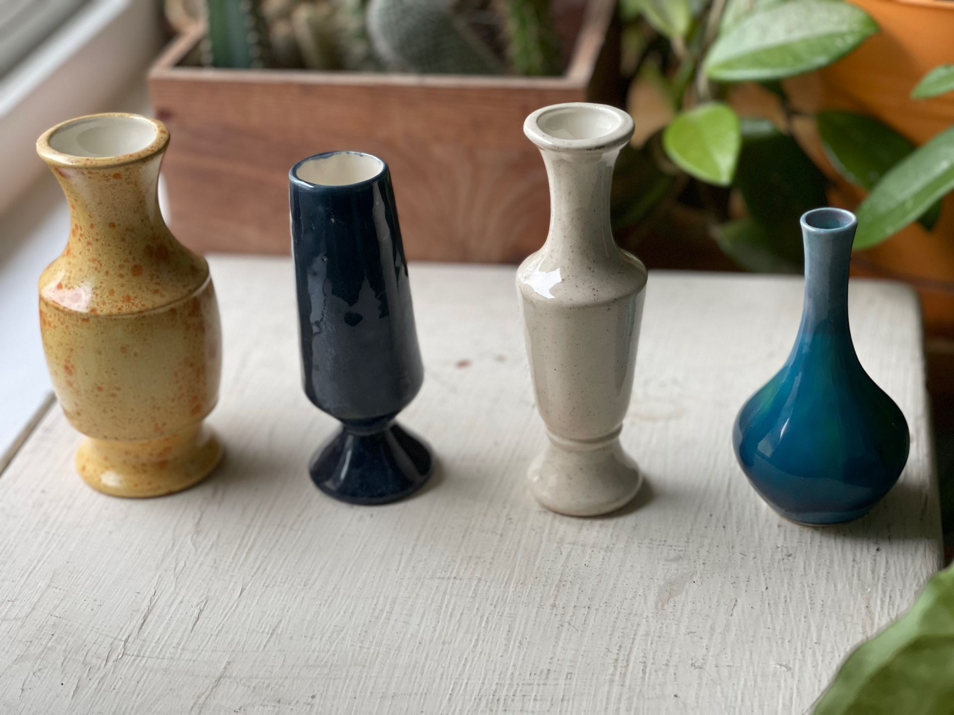 Collection of 4 Vintage Ceramic Vases