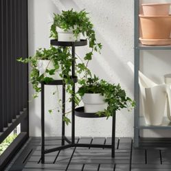 IKEA black metal OLIVBLAD Plant stand