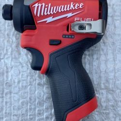 Milwaukee  M12 Fuel 1/4" Hex Impact Driver (Bare)
..$80..Firm On Price..Brand New...