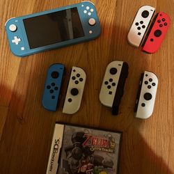 Nintendo Lot Console Remotes And Game
