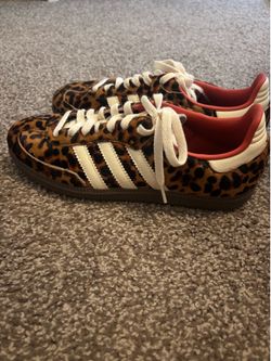 Adidas sambas OG red leopard